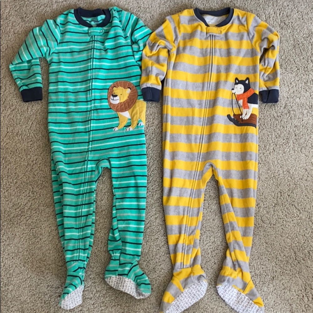 Carter’s Fleece Pajamas Footie Zip Up